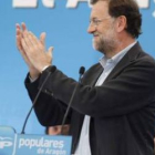 Rajoy, en el acto celebrado ayer en Zaragoza.