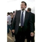 Mariano Rajoy, ayer, durante su visita a Melilla