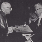 Jorge Guillén, recibiendo el primer Cervantes hace 40 años