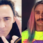 Tom hiddleston y James Franco, con peluca.