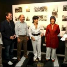 Inés Díaz, José Manuel Sánchez, Balboa, Victoria Castillo, María Martínez y Domínguez en Cacabelos