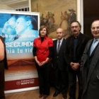 Álvarez, con Ana Galán, José Mª Fernández, Tomás Martínez y Ledesma