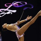 La gimnasta leonesa sumó una nueva gesta a su trayectoria con la presencia en la final de cinta y el séptimo puesto