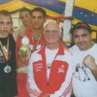 El técnico leonés, Eugenio Gómez, a la derecha junto al técnico alemán que fue su entrenador