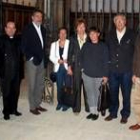 Autoridades asistentes a la entrega de las obras de restauración de San Tirso