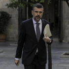 Santi Vila se dirige a una reunión del Govern, el pasado 17 de octubre.