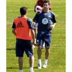 Cesc Fábregas durante un entrenamiento con la selección