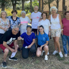 Celia Brito Pedrosa, junto a los participantes del pueblo. ULE