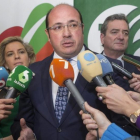 El presidente de Murcia, Pedro Antonio Sánchez, este lunes.