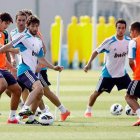 La plantilla del Real Madrid comenzó ayer la pretemporada en Valdebebas.