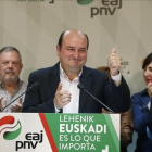 El presidente del PNV, Andoni Ortuzar, en una imagen del 2015, junto al lendakari, Íñigo Urkullu.