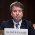 Imagen de la declaración de Brett Kavanaugh. MICHAEL REYNOLDS