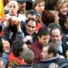 Momento de la manifestación de la AVT en la que el ex ministro fue increpado en el 2005