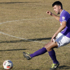 El equipo morado sumó los tres puntos in extremis. MARCIANO PÉREZ