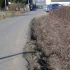 La imagen muestra el mal estado de la calle Cabo de Peña.