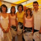 Esther, Natalia, Miriam, Melissa y David; del Ponferrada Club Atletismo