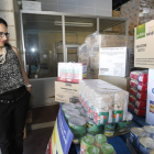La subdelegada, Teresa Mata, visita las instalaciones del Banco de Alimentos de León.