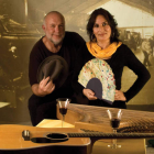 Los artista Javier Bergia y Begoña Olavide, que actúan hoy en León.
