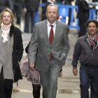 El juez Castro, en primer término, a la entrada de los juzgados en una imagen de archivo.