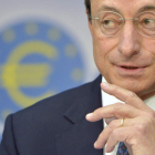 El presidente del Banco Central Europeo, Mario Draghi, en una rueda de prensa en Alemania.