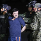 El Chapo Guzmán en el momento de su detención