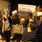 Concentración contra la violencia machista en Santa Perpètua.