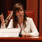 Victoria Álvarez durante la comisión de investigación en el Parlament por el 'caso Pujol' en 2015.