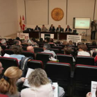 Imagen de archivo de un acto oficial celebrado en el centro de la Uned de Ponferrada.