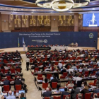 Sesión de clausura de la cumbre de Kigali, en Ruanda, donde se ha decidido la eliminación progresiva de los gases HFC.