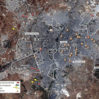 Las zonas militarizadas en Alepo, Siria, conocidas gracias a un informe de Amnistía Internacional.