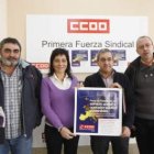 Los responsables de CC.OO. anunciaron ayer las movilizaciones.