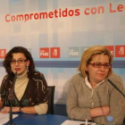 Susana Travesí y Josefa de Paz, ayer en rueda de prensa