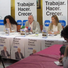 Elena Prieto, Gregorio Chamorro, Noelia Álvarez y Pedro García, en el balance de legislatura.