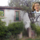 Josefina Aldecoa y la casa en la que nació en 1926 en La Robla.