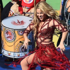 Un momento de la actuación de Shakira, en el estadio de Maracaná, el pasado domingo.
