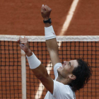 Nadal celebra su octavo título tras vencer a Ferrer en París.