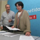 Aníbal Fernández y Marqués, ayer en la sede local.