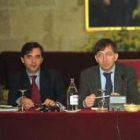 Miguel Ángel Rodríguez y Roberto Quber durante una rueda de prensa