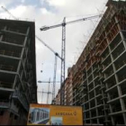 La imagen muestra el estado de obras en el nuevo barrio de Ponferrada