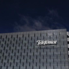 Fachada de la sede de Telefónica en Madrid.