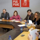 Leire Pajín presidió la constitución de la gestora del PSOE gallego