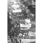 Manifestación en León con motivo de la huelga de 1988. NORBERTO