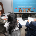 Reunión de la permanente del PSOE ponferradino celebrada en la noche de ayer . BARREDO