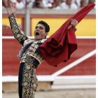 Joselillo durante la feria de San Fermín este año.
