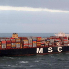 El MSC ZOE, el buque que ha perdido la carga.