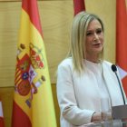 La presidenta de la Comunidad de Madrid, Cristina Cifuentes, en un acto ayer. FERNANDO VILLAR