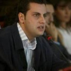 Ibán García, en una interevnción en el Pleno del Ayuntamiento de León