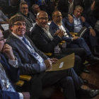 Carles Puigdemont, en una reunión extraordinaria del PDECat celebrada el pasado 18 de octubre.