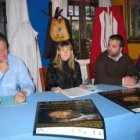 Representantes de las cuatro cofradías de Villafranca, ayer en la presentación de las jornadas.