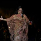 La cantante Isabel Pantoja en una actuación en León.